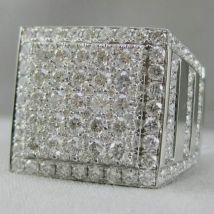 Gorgeous Men Jewelry White  Zircon Rings for Wedding Engagement Party Set Gifts Size 7 8 9 10 11 12