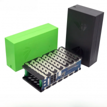 Turmera 48V E-Bike Battery Box Case 13S 30A 50A Balance BMS with 13S6P 18650 Holder Welding Nickel DC XT60 Plug for Diy Pack Use