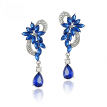 VEYO Elegant Symmetrical Butterfly Crystal Earrings Trendy bridal Earrings For Women Gift