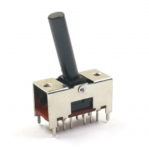 Toggle Switch ON-OFF 12Pin Power Button Switch Toggle switch 12 pin 2-gear Straight Slide Potentiometer Switch Shaft length 20MM