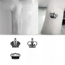 Body Art waterproof temporary tattoos for men and women fashion 3d crown design small tattoo sticker Wholesale HC1130