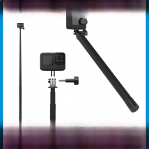 TELESIN 3M Long Monopod Carbon Fiber Selfie Stick For GoPro Hero Insta360 DJI Action Action Camera Accessories
