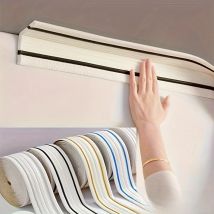 230cm/roll 3D foam wall trim strip sticker self-adhesive waterproof ceiling floor waist line sticker decorative skirting