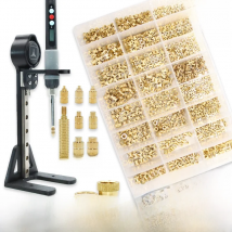 Heat Set Insert Press Tool Electric Soldering Iron Tip M2 M3 M4 M5 M6 M8 Thread Brass Inserts Nut Embedded Kit for 3d Printing