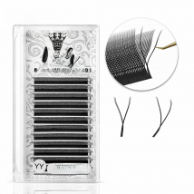 MASSCAKU New Arrival YY Shape lash Fluffy Individual Eyelash Extensions Natural and Soft Lash Wholesale/Supplies