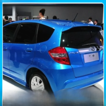 For Honda Jazz Fit Spoiler hatchback High Quality ABS Material Car Rear Wing Primer Color Rear Spoiler2008-2013