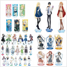 Anime Figure Standing Desk Decor Doll SAO Kirigaya Kazuto Yuuki Asuna Acrylic Stand Model Plate Cosplay Toy