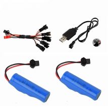 For JJRC C2 D828 RC Car Parts 14500 3.7v 800mah Lipo Battery with USB For RC Stunt Dump Car Battery Toys Accessories