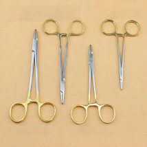 1PC Dental Needle Holder Plier TC Head German Reusable Stainless Steel Gold Plated Handle Orthodontic Forcep Surgical Instrument