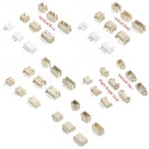 10PCS 1.0 1.25 1.5 2.0 2.54 SH/JST/ZH/PH/XH 1.25MM 2.0MM 2.54MM Male Pin Header Socket Dip/Right Angle SMD 2/3/4/5/6/7/8/9/P Pin
