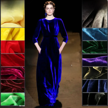 53color  Wholesale High Quality Fashion Silk Velvet Fabric For Dress