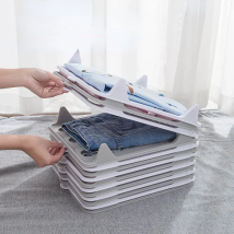 5pcs Shirt Organizer T Shirt Folder Board Clothing  Lazy Folding Board Dividers Stackable T Shirt  Organizer Wardrobe Storage