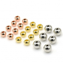 100pcs Stainless Steel Gold Color Spacer Beads Loose Beads for Jewelry Making Diy Bracelets Necklace Beads Accessories Supplies