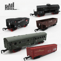 Train Track Cargo Car Carriage Wagons Models Guage Accessories DIY Toy Classic Electric Trains Rail King Railway Trian Track Set