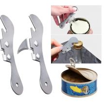 Stainless Steel Portable Bottle Jar Opener 4 Colors Kitchen Gadget Easy Multi-function Can Opener Safety Side Cut Manual Tools