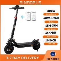 Hulajnoga elektryczna Sinaopus 800W 48V18.2Ah z wyświetlaczem LCD, oponami terenowymi 10 cali, składana, z amortyzacją.