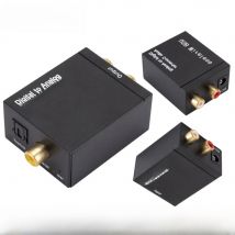 Digital to Analog Audio Converter Support Bluetooth Optical Fiber Toslink Coaxial Signal to RCA R/L Audio Decoder SPDIF DAC