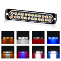 24SMD LED Light Warning Light LED Guide Light Strips Car LED Light LED Bar Lamp Emergency Signal Lamps for Motorcycle SUV Truck