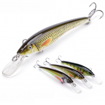 GOBASS Crankbait Fishing Wobblers For Pike Trolling Lure Jerkbait Minnow Rattling Artificial Baits For Fishing Tackle 90mm 70mm