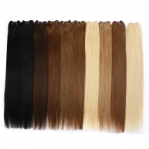 BHF Straight Human Hair Weave Bundles Indian Remy Human Hair Extensions 100g Weft Ombre Blonde Color 16" to 28"