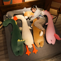 Cartoon100-150cm Giant Goose Plush Toys Dinosuar Doll Long Pillow Cushion Gift Birthday Brinquedos Soft Animals
