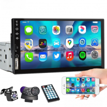 7 Inch Car Radio 1 Din MP5 Player Touch Screen Multimedia FM ISO Power Aux Input USB Bluetooth  Mirror Link Universal Autoradio