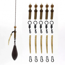 20PCS Helicopter Rig Components Kits Chod beads Swivels Sleeves Zig Rig Ronnie Hair Rig Carp Feeder Tackle Accessories