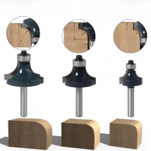 1pcs 6mm shank 1/4" shank Corner Round Over Router Bit with BearingMilling Cutter for Wood Woodwork Tungsten Carbide