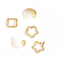 5pcs Stainless Steel Distortion Love Heart Hollow Charms Pendants Connectors DIY Jewelry Making Women Necklace Earrings Supplies