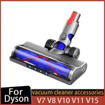 Reinigungskopf mit Direktantrieb, kompatibel mit Dyson V7 V8 V10 V11 V15 Staubsauger für Kurzflor-Teppiche und Hartböden