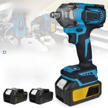 Gisam 1200N.M Torque Brushless Electric Impact Wrench 1/2 inch Cordless Wrench Screwdriver Power Tool for Makita 18V Battery pin