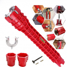 8 in 1 Sink Faucet Key Repair Tool for Toilet Bathroom Kitchen Faucet Assembly Wrench Plumbing Removal Installation Wrench Set