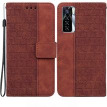 For Tecno Camon 17 PRO 6.8"Capa for Funda Tecno Camon 17PRO CG8 CG8h Case Fashion Magnetic Geometric Textile Wallet Book Cover