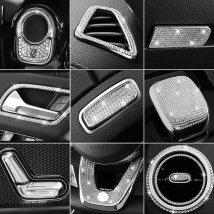 For Mercedes Benz A Class W177 2018 2019 2020 2021 A180 A200 A220 A250 A35 AMG Center Console Trim Diamond Cover Crystal Sticke