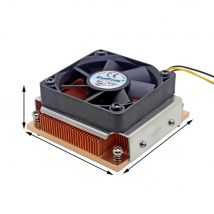 1U Server CPU Cooler Copper heatsink cooling fan for Intel Socket G PGA988 989 Industrial Personal Computer Active cooling