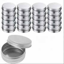 5PCS 5ml 10ml 15ml 20ml 25ml 30ml Aluminum Tin Jars Metal Mini Waterproof Empty Pill Box Delicate Seal Medicine Organizer Box