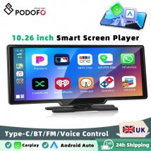 Podofo IPS Screen Wireless Carplay AndroidAuto Portable Smart Player With Voice Control MP5 Multimedia Video Player