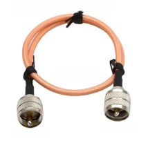 RG400 Double Shielded Cable UHF PL259 Male Plug To UHF PL259 Male Plug Connector RF Coaxial Pigtail Jumper Adapter Straight New