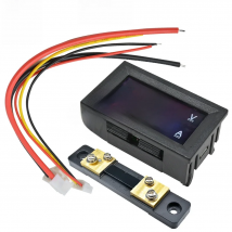 Dc 100v 50a Digital Voltmeter Ammeter Volt Amp Meter Voltmeter Ampermeter + 50A75mV FL-2 50A 75mV Shunt Voltmeter Car Module