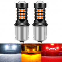 2pcs S25 1156 P21W BA15S BAU15S PY21W LED 1157 BAY15D P21/5W T20 7440 7443 W21W 3157 P27/7W Led Bulbs Turn Signal Light White