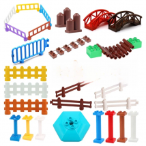 Big Size Building Blocks House Structure Parts Pillar Fence Bridge Column Assemble Bricks Educational Toys For Children Gift