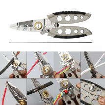 7-inch Multipurpose Wire Stripper - Professional Tool Gift Electrician Crimpe Pliers For Wire Stripping Cable Cutters Hand Tool