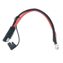 10AWG 30CM SAE To O Ring Terminal Harness 2 Pin Quick Disconnect Plug SAE Connection Motorcycle, Car, Tractor -60 - 200 Celsius