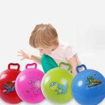 25CM Children's Handle Ball PVC Jumping Ball Sports Grasping Toy Sense Training Cartoon Bouncing Ball Beach Swimming Pool Toys