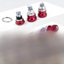16mm 19mm 22mm metal emergency stop button switch stainless steel waterproof mushroom head Rotation reset Anti-slip thread