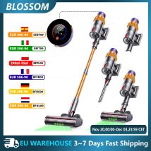 Aspirapolvere portatile senza fili da 550 W 45 kPA Touch Screen Sensore di polvere intelligente Controllo automatico della velocità per la pulizia dei tappeti domestici dei peli di animali domestici