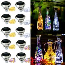 2M 20LEDs Solar Wine Bottle Light Waterproof Wedding Cork String Lights Christmas Decor Fairy Light For Home Party Decoration