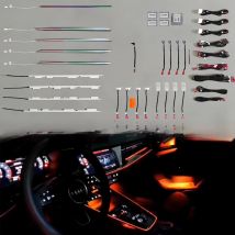LHD RHD Led Ambient Light Fit for Audi A3 2021-2023 Screen Control Original Factory 1:1 Mold 22 Lights Colorful Ambient Light