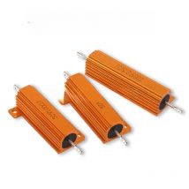 50W 100W Aluminum Power Metal Shell Case Wirewound Resistor 0.01R ~ 100K 1 6 8 10 20 200 500 1K 10K Ohm Resistance RX24 hjxrhgal