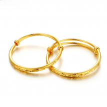 Ethlyn 2pcs/lot  Ethiopian /Arab/African Lucky Stars Baby Kids Children  Gold Color Birthday Bangle Bracelet Jewelry Gift B151
